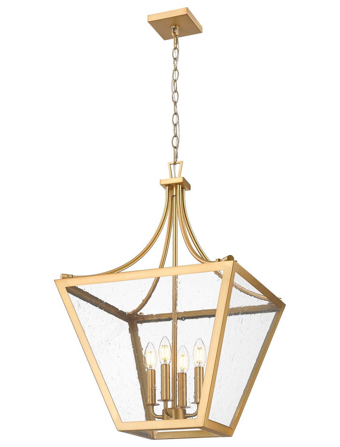 Z-Lite - 1961-4C-RB - Four Light Chandelier - Montalcino - Rubbed Brass