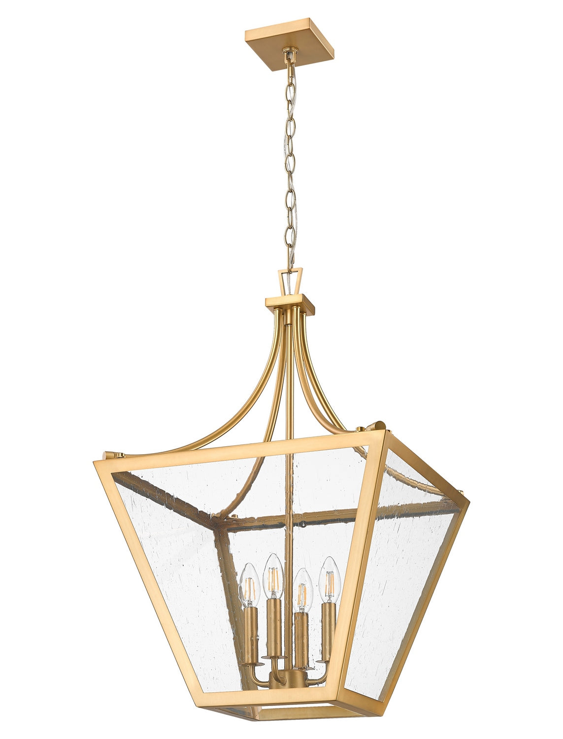 Z-Lite - 1961-4C-RB - Four Light Chandelier - Montalcino - Rubbed Brass