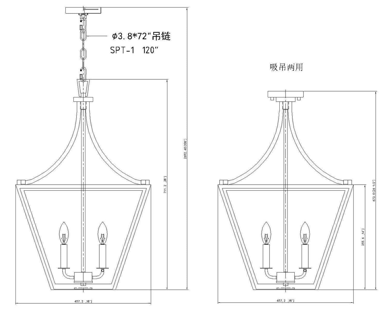 Z-Lite - 1961-4C-RB - Four Light Chandelier - Montalcino - Rubbed Brass