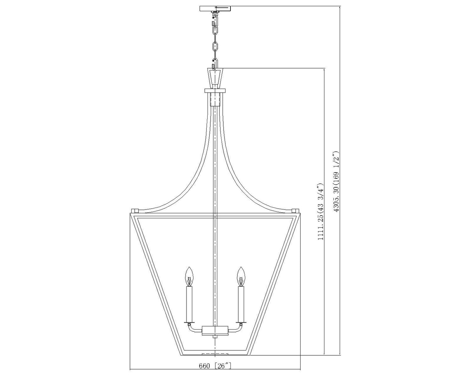 Z-Lite - 1961-6RB - Six Light Chandelier - Montalcino - Rubbed Brass