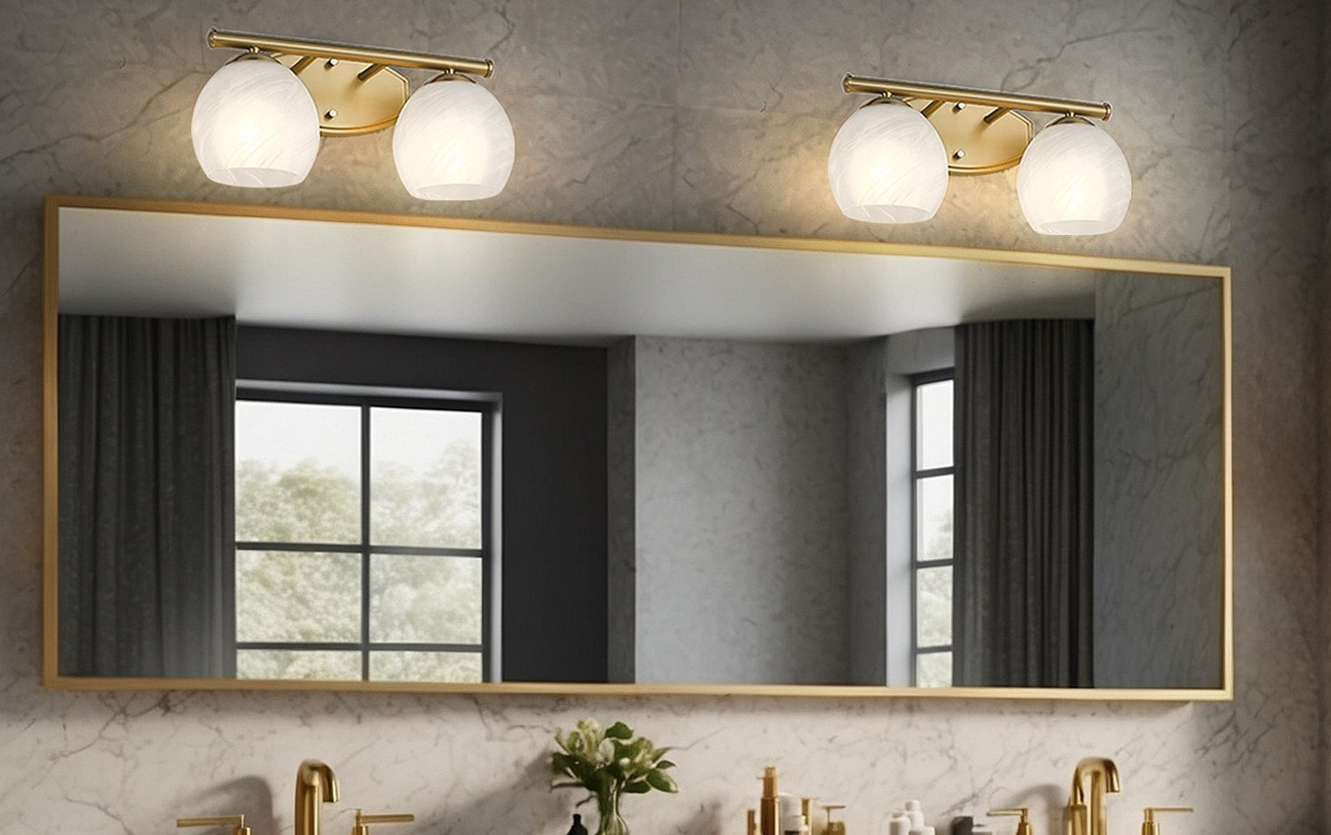 Z-Lite - 1963-2V-MGLD - Two Light Vanity - Colette - Modern Gold