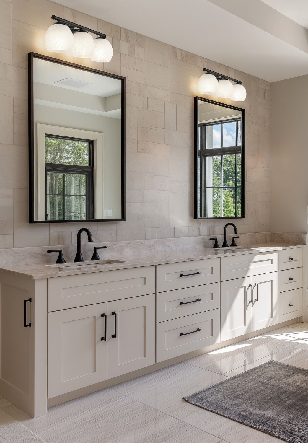 Z-Lite - 1963-3V-MB - Three Light Vanity - Colette - Matte Black