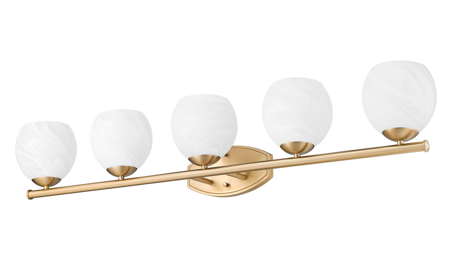 Z-Lite - 1963-5V-MGLD - Five Light Vanity - Colette - Modern Gold