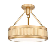 Z-Lite - 3046SF15-MGLD-LED - LED Semi Flush Mount - Quinn - Modern Gold