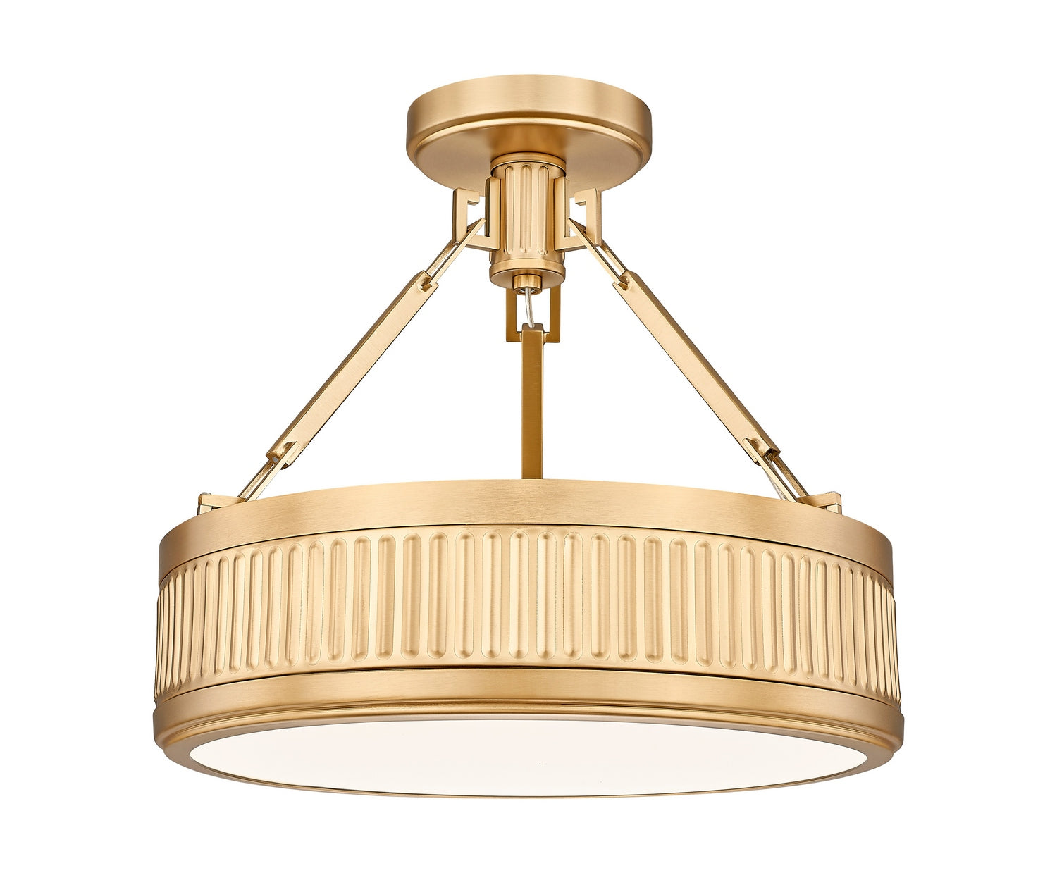 Z-Lite - 3046SF15-MGLD-LED - LED Semi Flush Mount - Quinn - Modern Gold