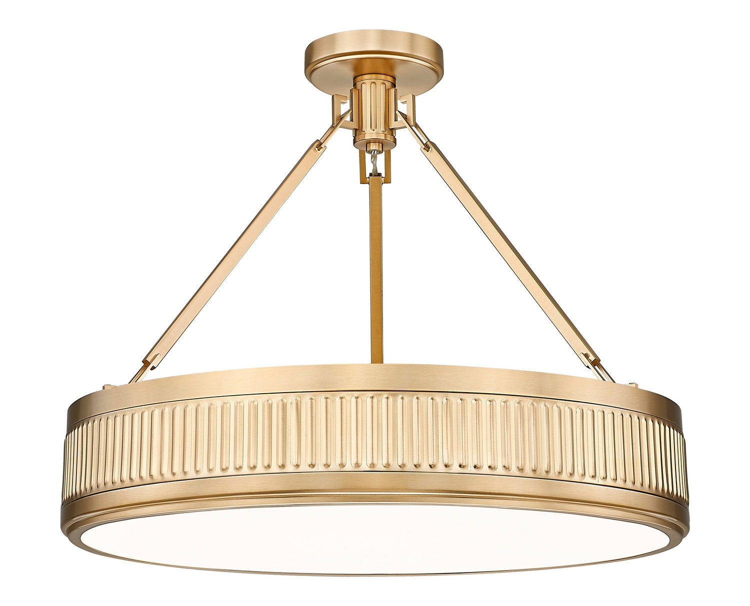 Z-Lite - 3046SF22-MGLD-LED - LED Semi Flush Mount - Quinn - Modern Gold