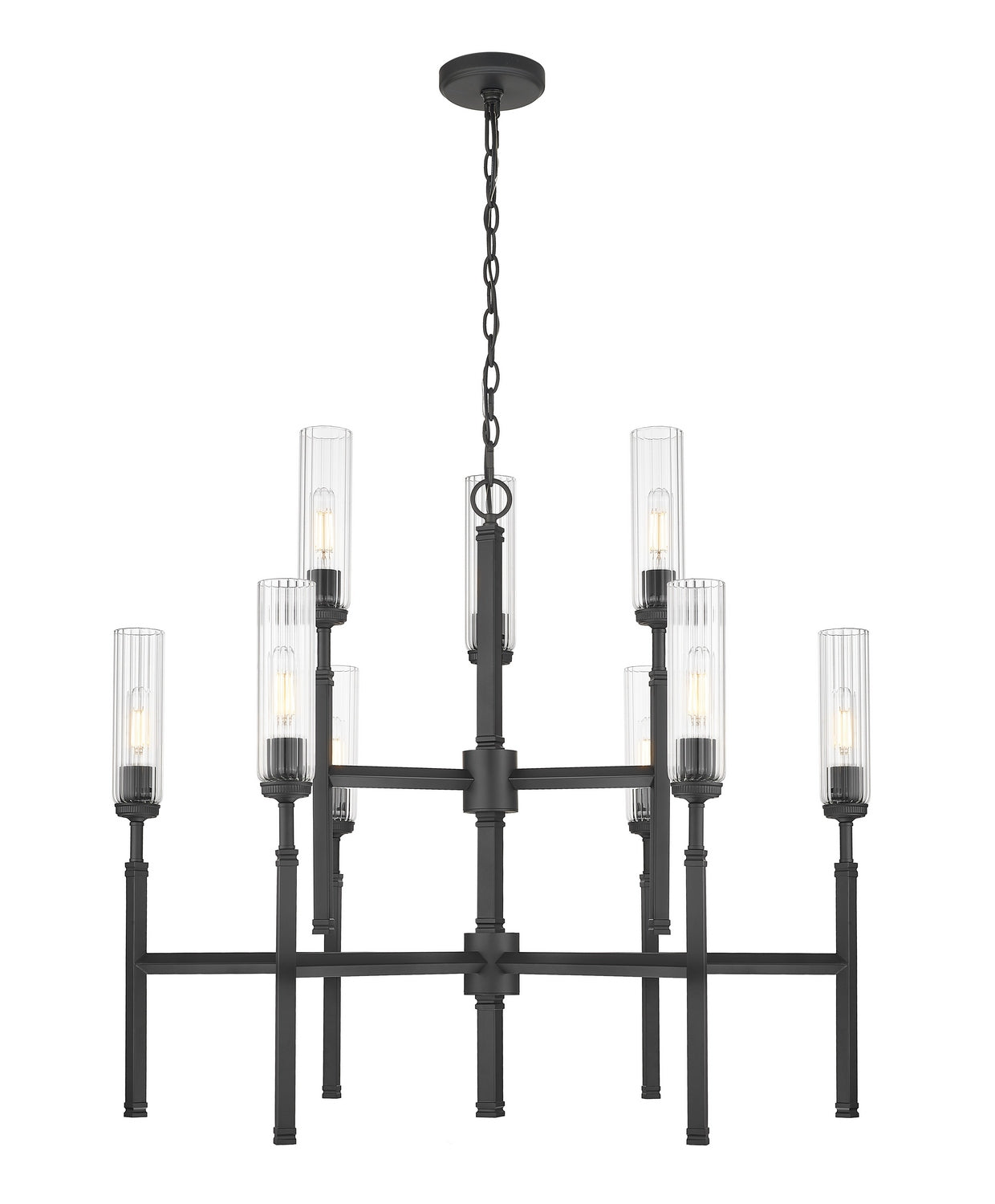 Z-Lite - 3047-9MB - Nine Light Chandelier - Esme - Matte Black