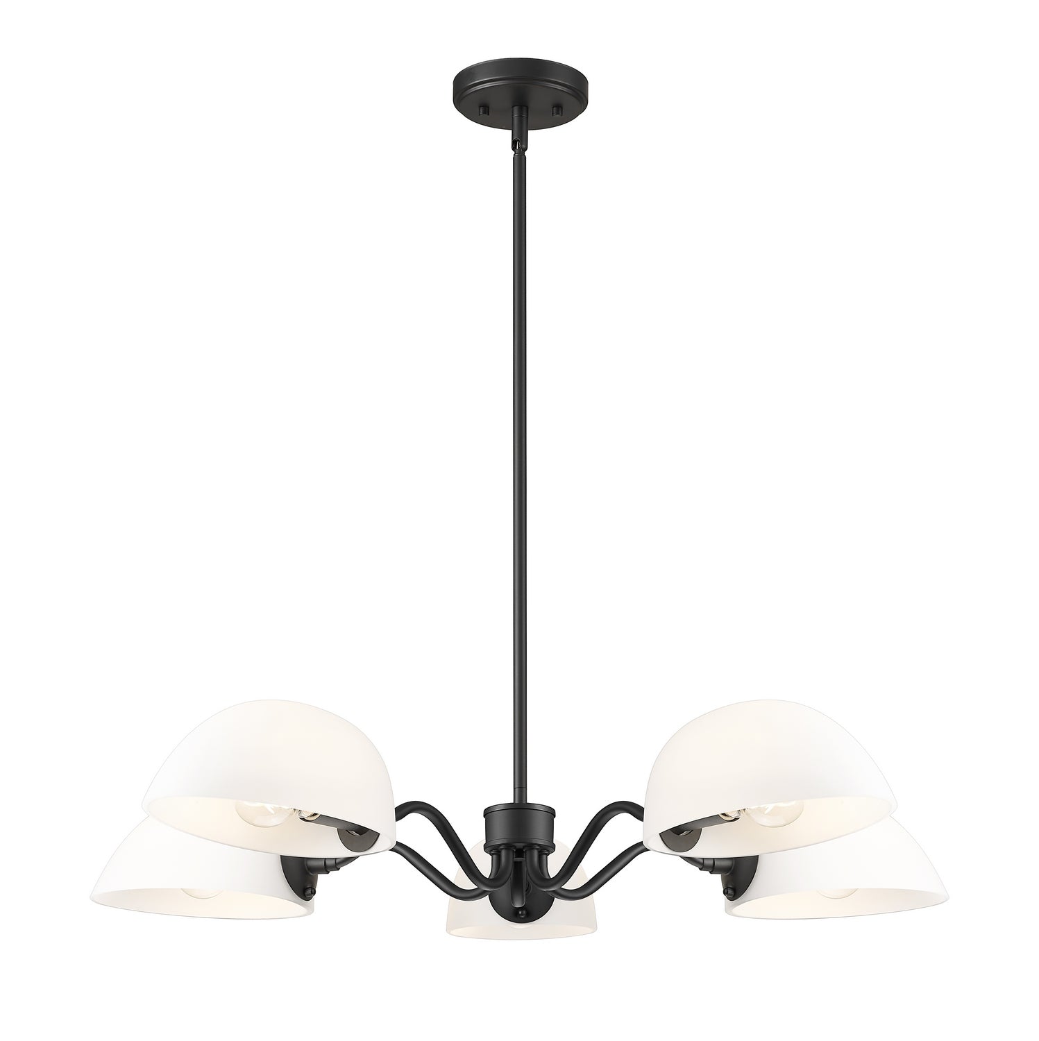 Z-Lite - 3048-5MB - Five Light Chandelier - Breton - Matte Black