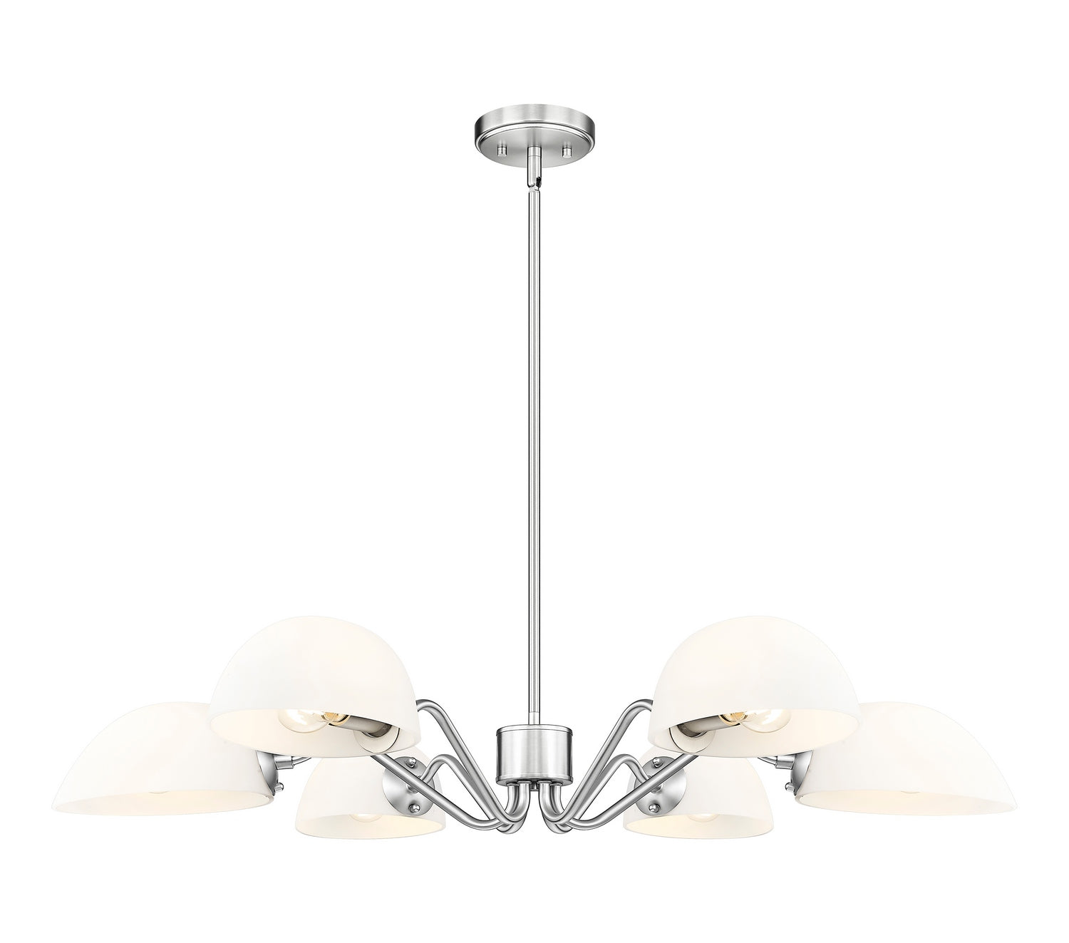 Z-Lite - 3048-6BN - Six Light Chandelier - Breton - Brushed Nickel