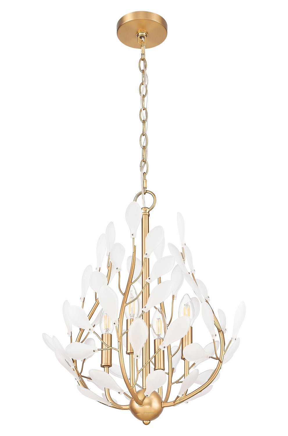 Z-Lite - 353-18MGLD - Four Light Chandelier - Claudine - Modern Gold