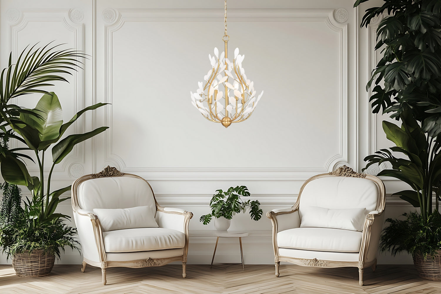 Z-Lite - 353-24MGLD - Five Light Chandelier - Claudine - Modern Gold