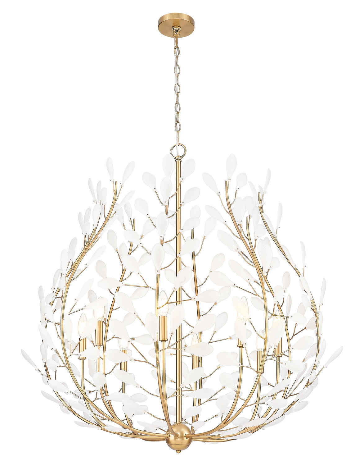 Z-Lite - 353-38MGLD - Eight Light Chandelier - Claudine - Modern Gold