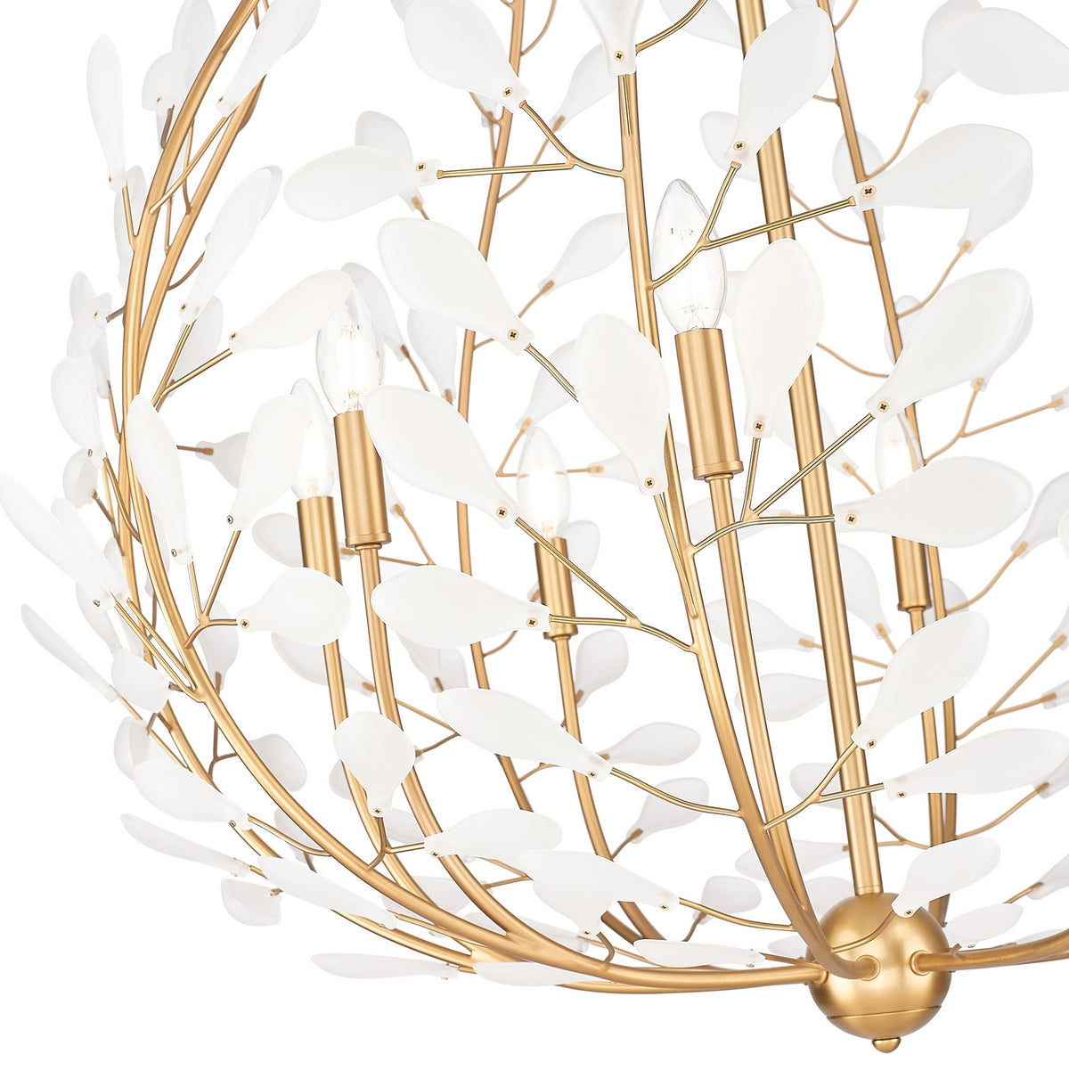 Z-Lite - 353-38MGLD - Eight Light Chandelier - Claudine - Modern Gold