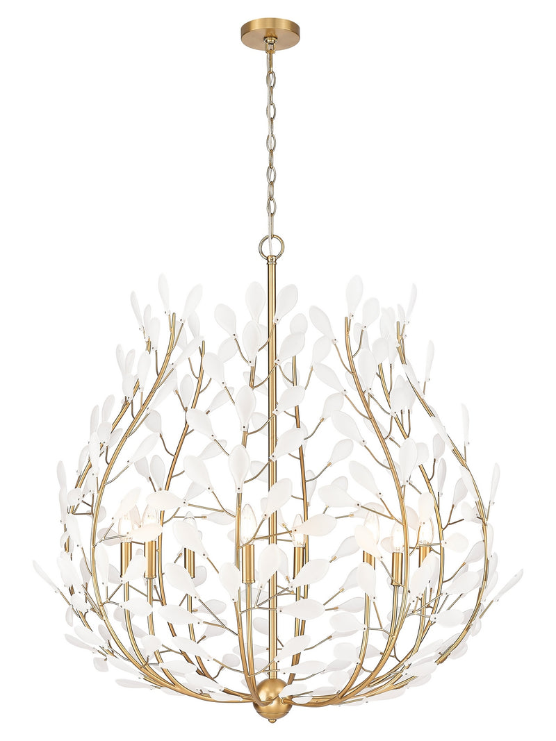 Z-Lite - 353-38MGLD - Eight Light Chandelier - Claudine - Modern Gold