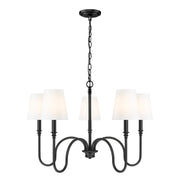 Z-Lite - 4505-5MB - Five Light Chandelier - Jisele - Matte Black