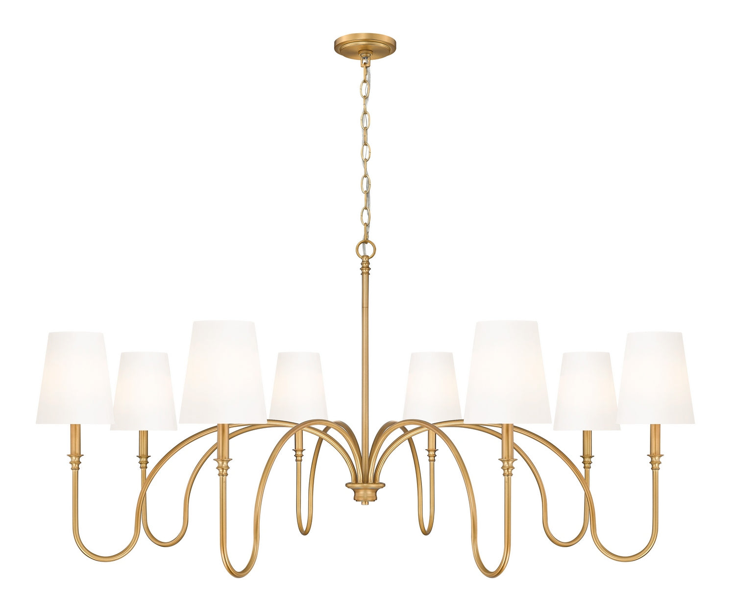 Z-Lite - 4505-8RB - Eight Light Chandelier - Jisele - Rubbed Brass