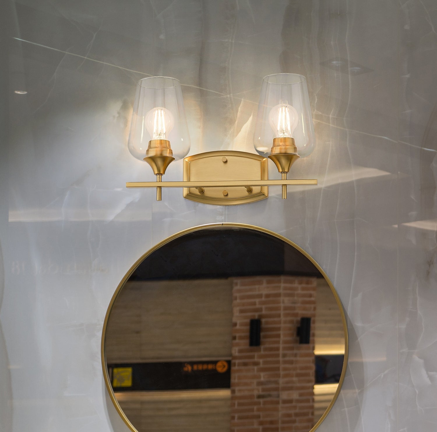 Z-Lite - 473-2V-BBR - Two Light Vanity - Joliet - Burnished Brass