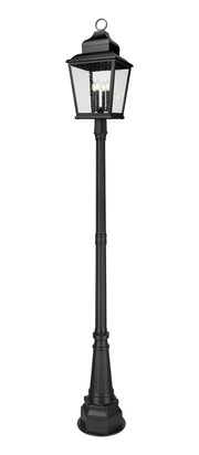 Z-Lite - 5029PHXLR-564P-BK - Four Light Outdoor Post Mount - Raphael - Sand Black