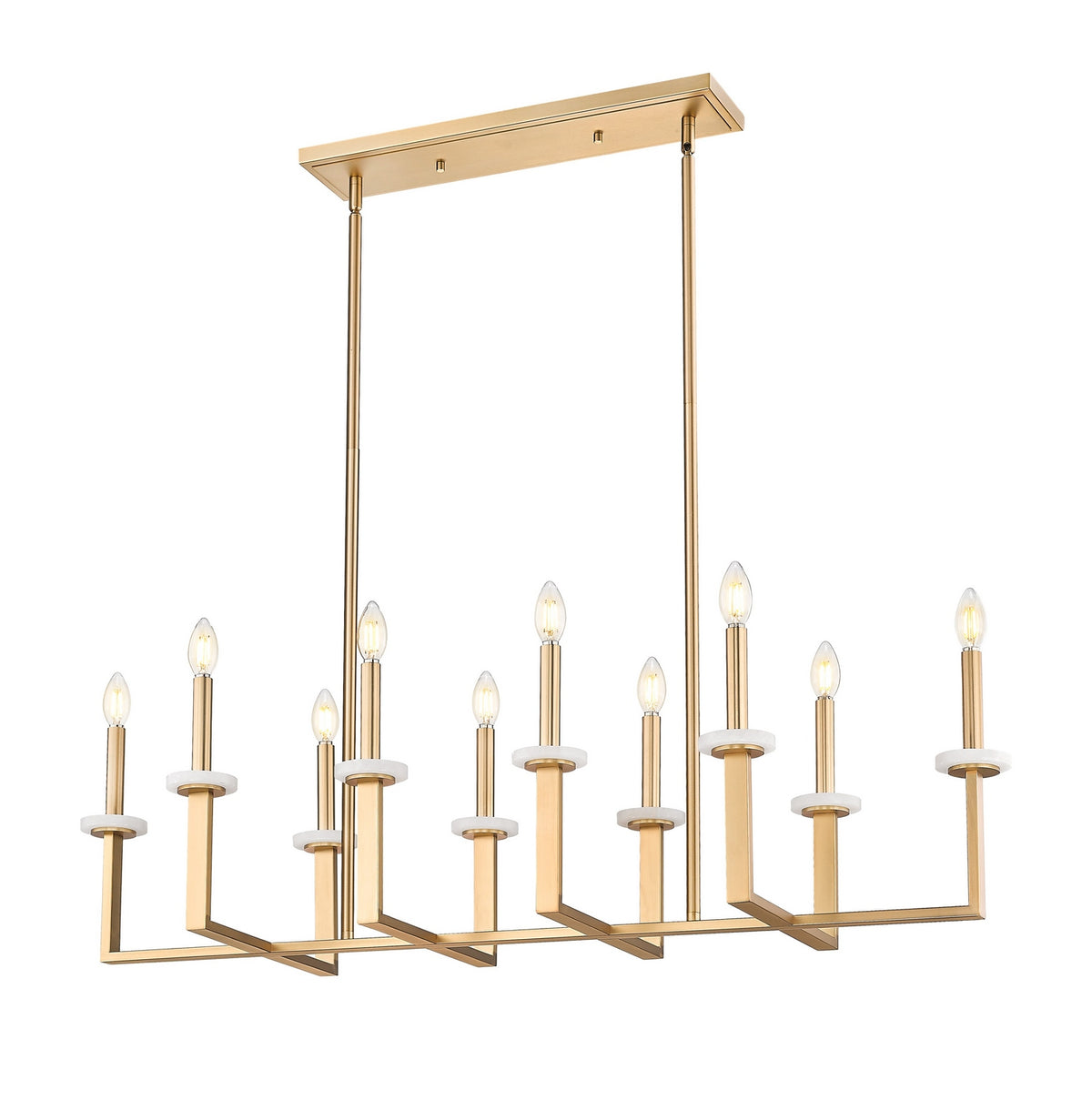 Z-Lite - 6100-10L-MGLD - Ten Light Linear Chandelier - Gaultier - Modern Gold