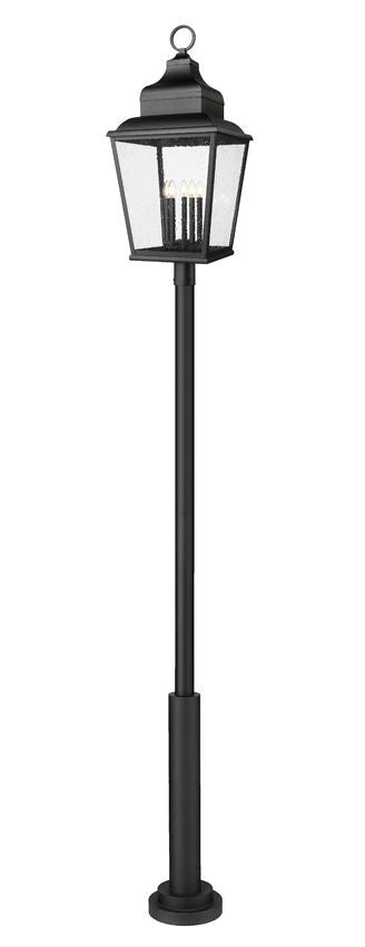 Z-Lite - 5029PHXXLR-5010P-BK - Five Light Outdoor Post Mount - Raphael - Sand Black