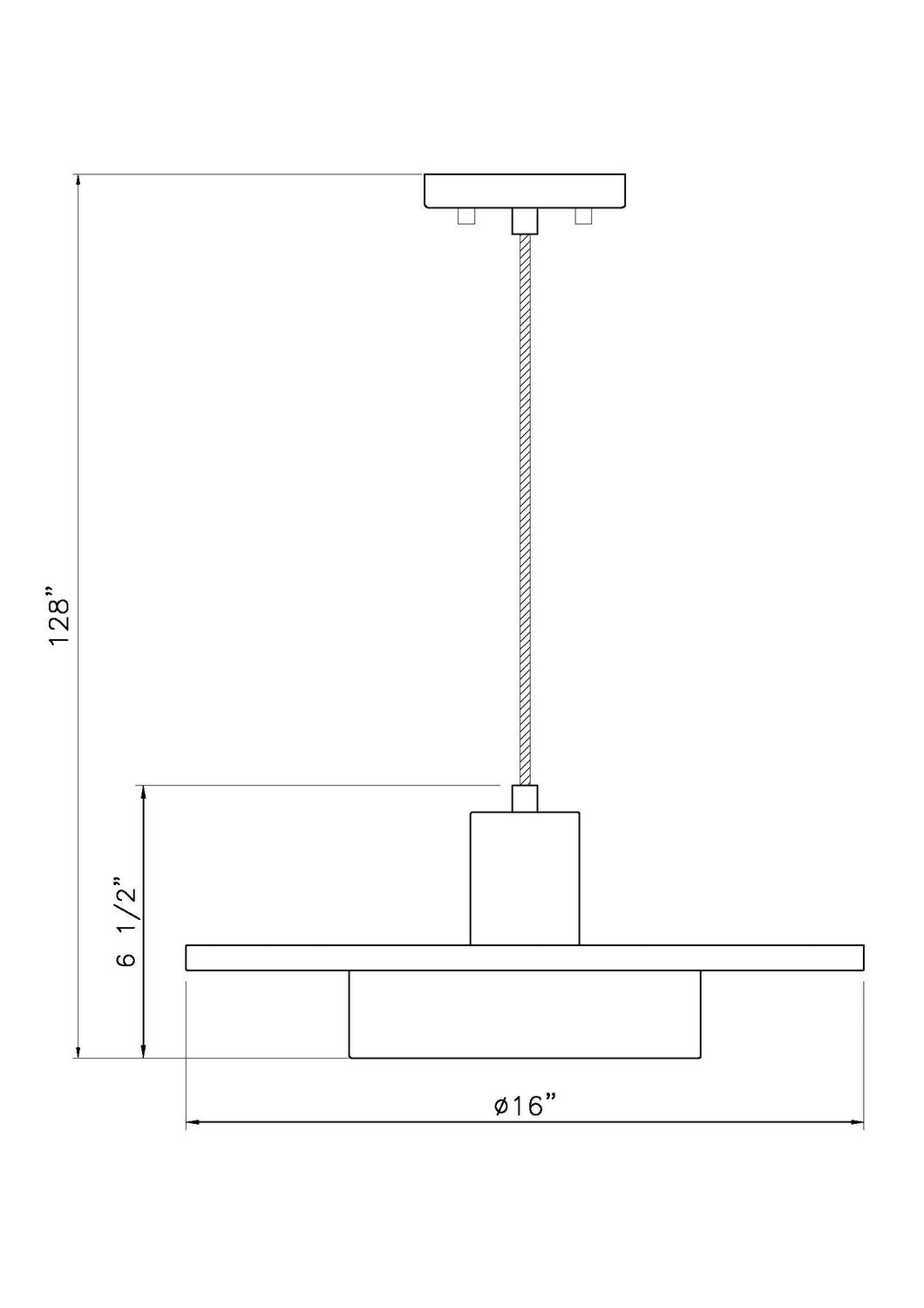 Z-Lite - 829P16-MW-MGLD-LED - LED Pendant - Ludo - Matte White + Modern Gold