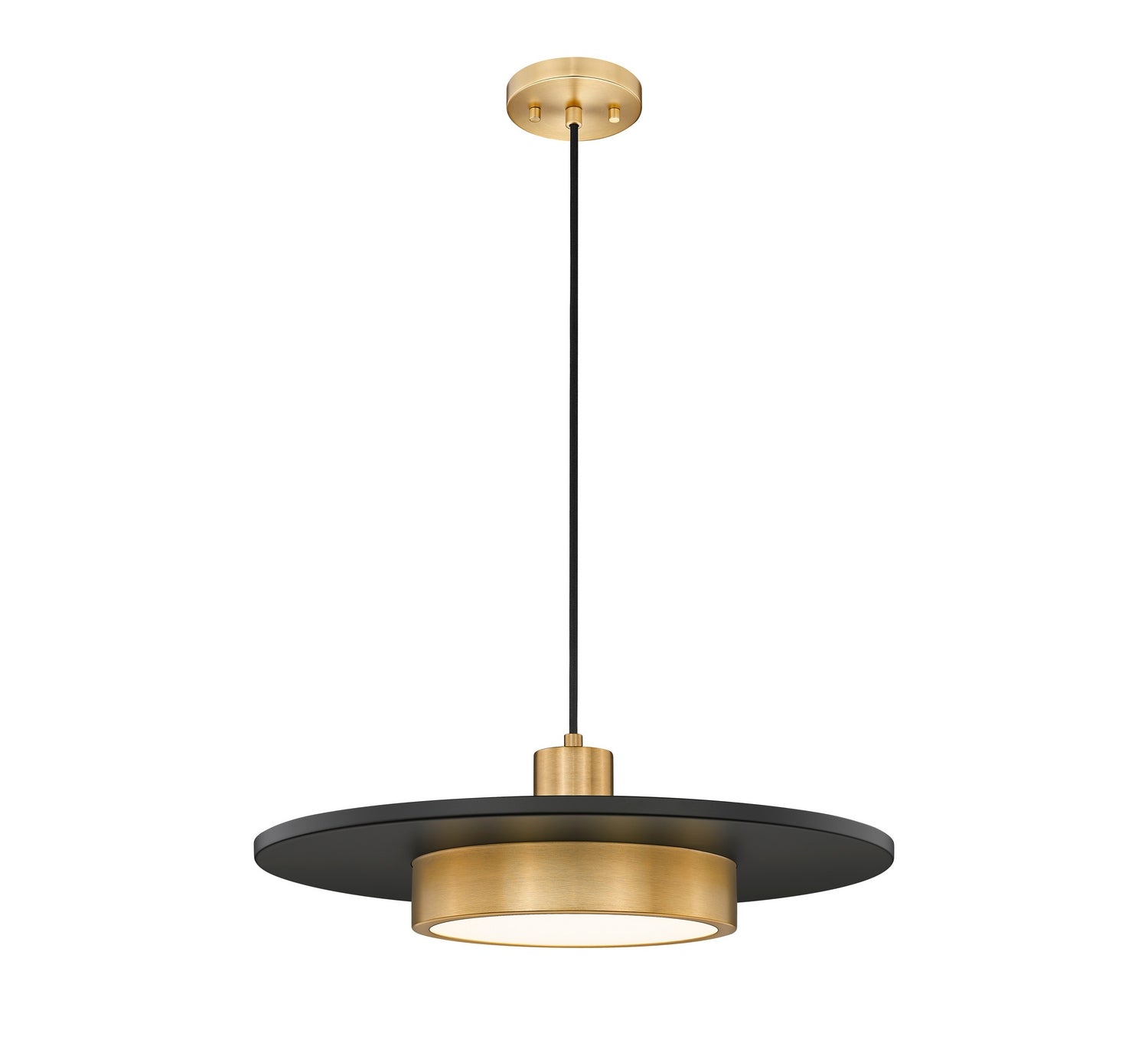 Z-Lite - 829P20-MB-MGLD-LED - LED Pendant - Ludo - Matte Black + Modern Gold