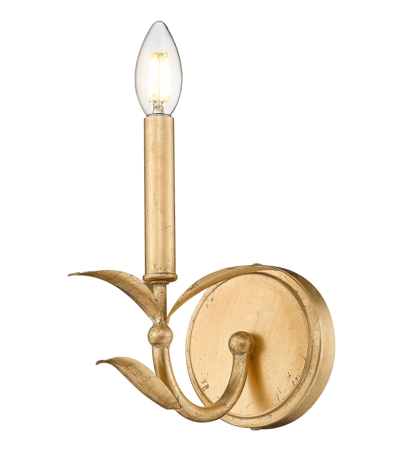 Z-Lite - 830-1S-GLF - One Light Wall Sconce - Aslin - Gold Leaf
