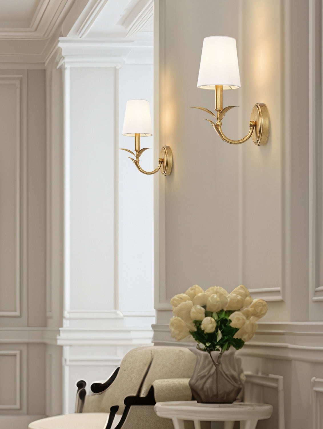 Z-Lite - 830-1S-GLF - One Light Wall Sconce - Aslin - Gold Leaf