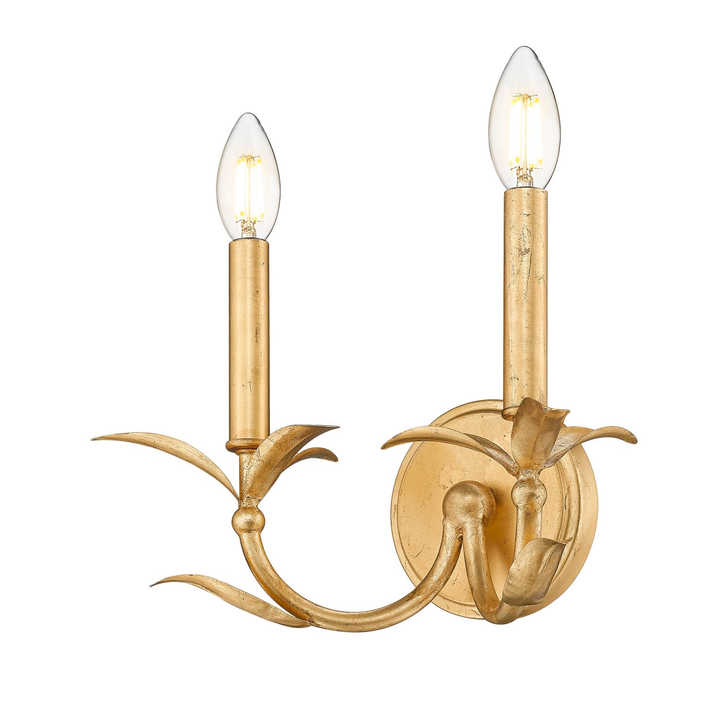 Z-Lite - 830-2S-GLF - Two Light Wall Sconce - Aslin - Gold Leaf