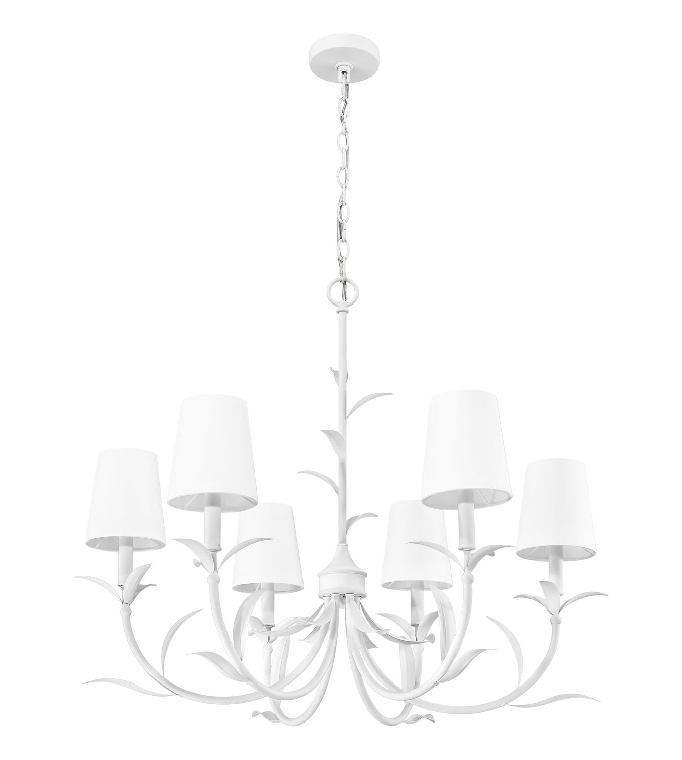 Z-Lite - 830-31TXWH - Six Light Chandelier - Aslin - Textured White