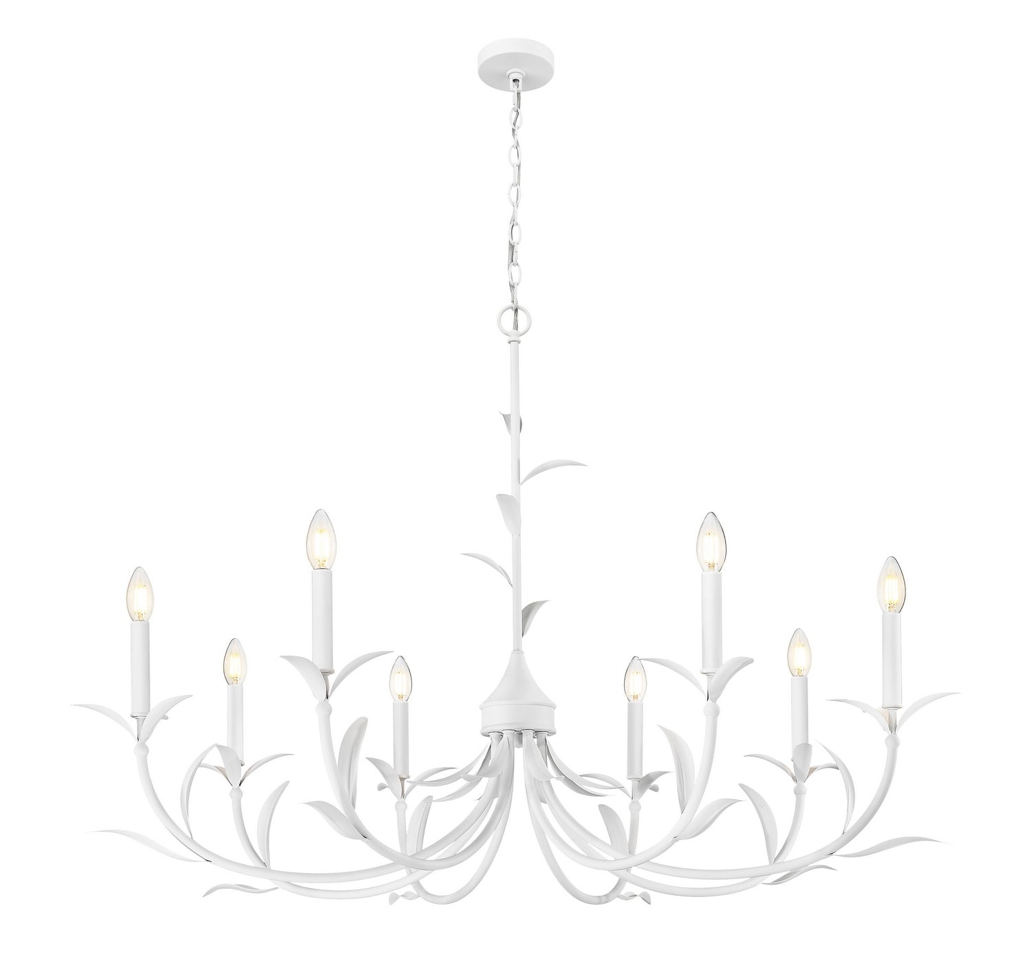 Z-Lite - 830-42TXWH - Eight Light Chandelier - Aslin - Textured White