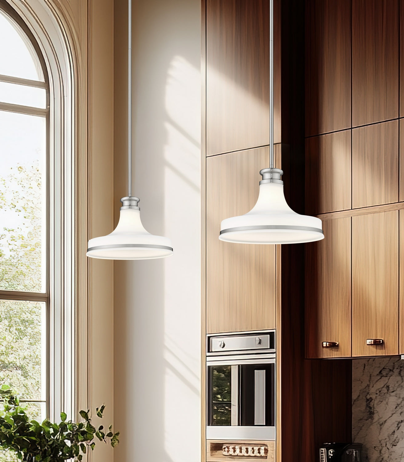 Z-Lite - 831P12-BN - One Light Pendant - Reznor - Brushed Nickel