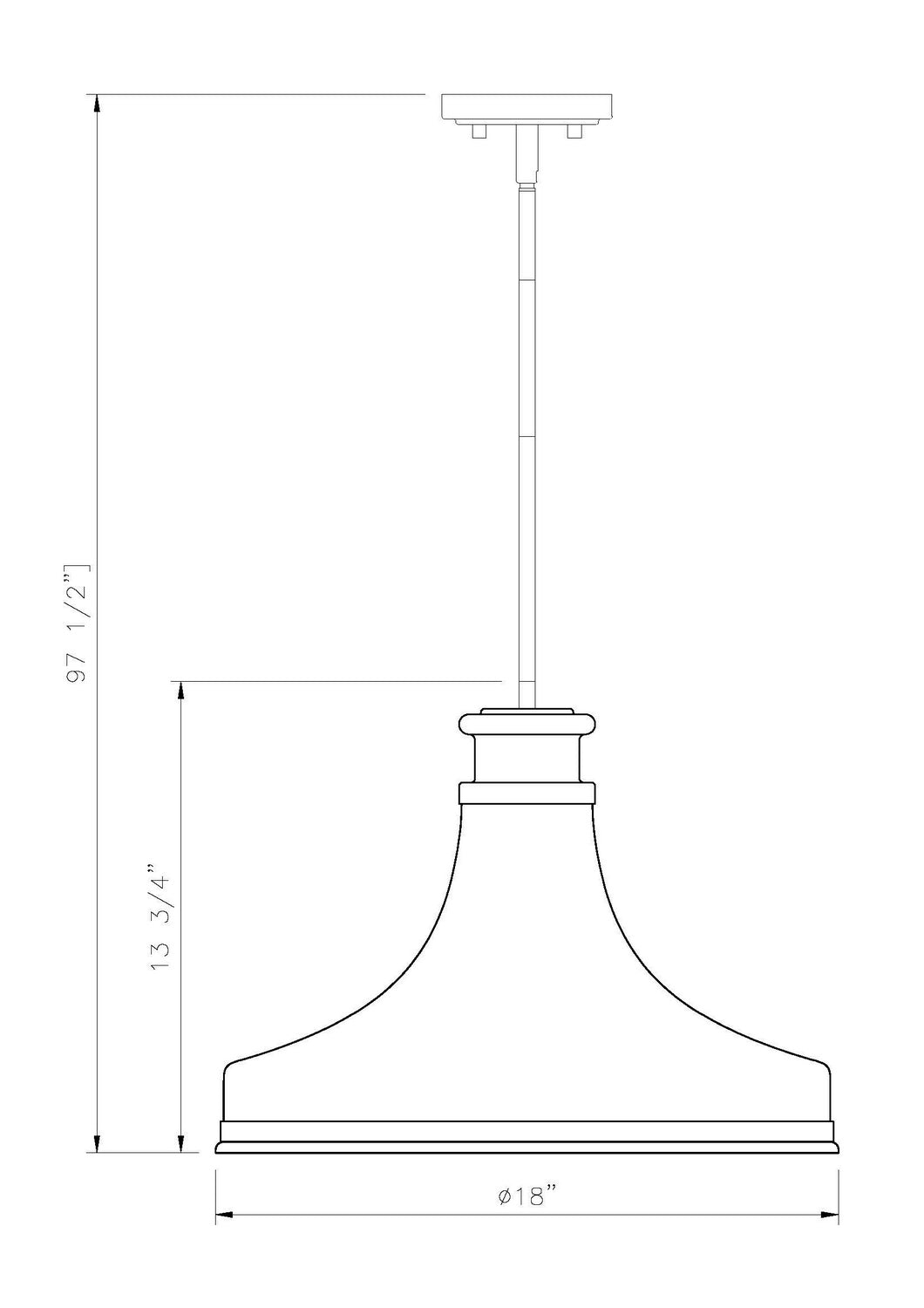 Z-Lite - 831P18-MB - One Light Pendant - Reznor - Matte Black