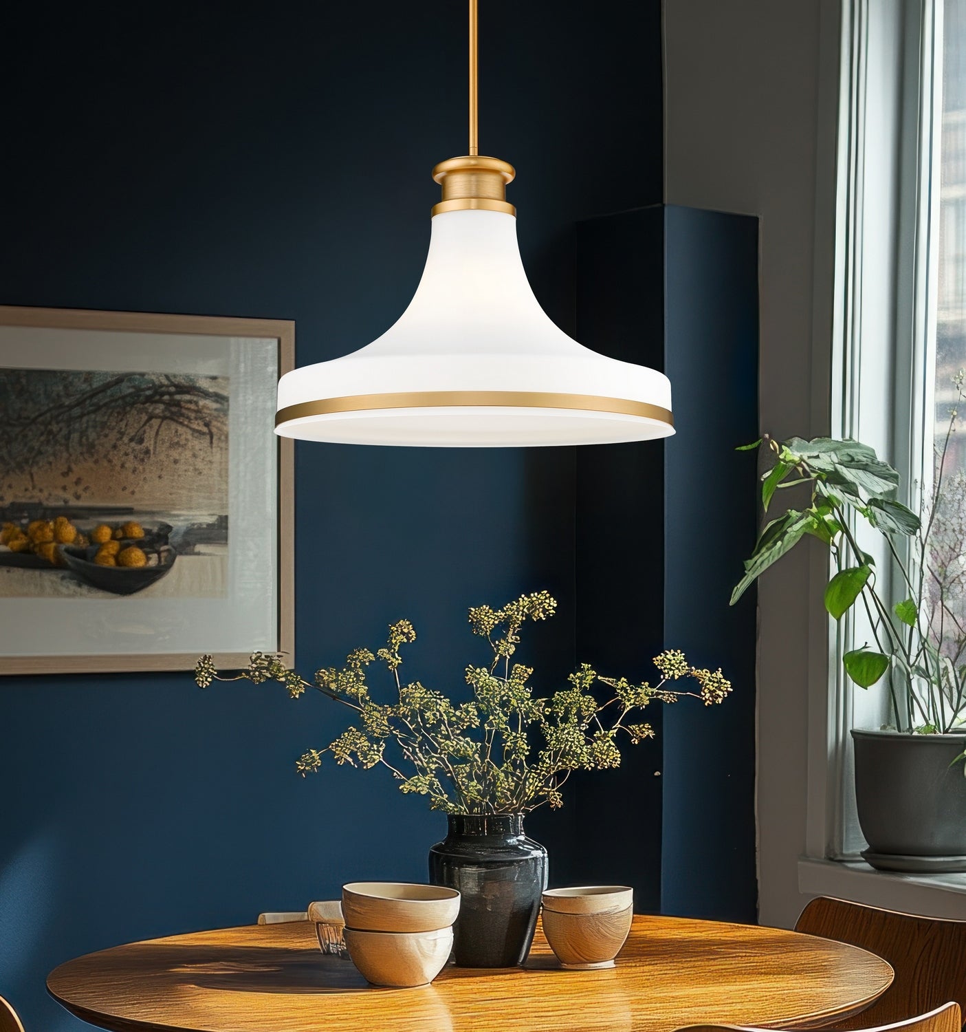 Z-Lite - 831P18-MGLD - One Light Pendant - Reznor - Modern Gold