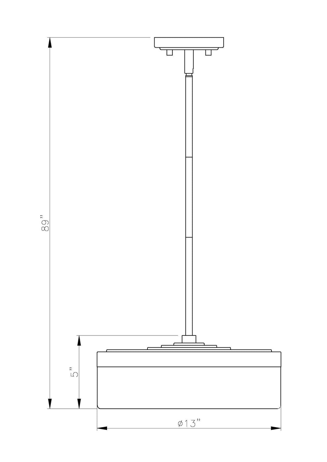 Z-Lite - 827P13-MB-LED - LED Pendant - Renaud - Matte Black