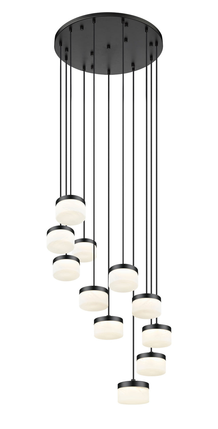 Z-Lite - 827P6-11R-MB-LED - LED Chandelier - Renaud - Matte Black