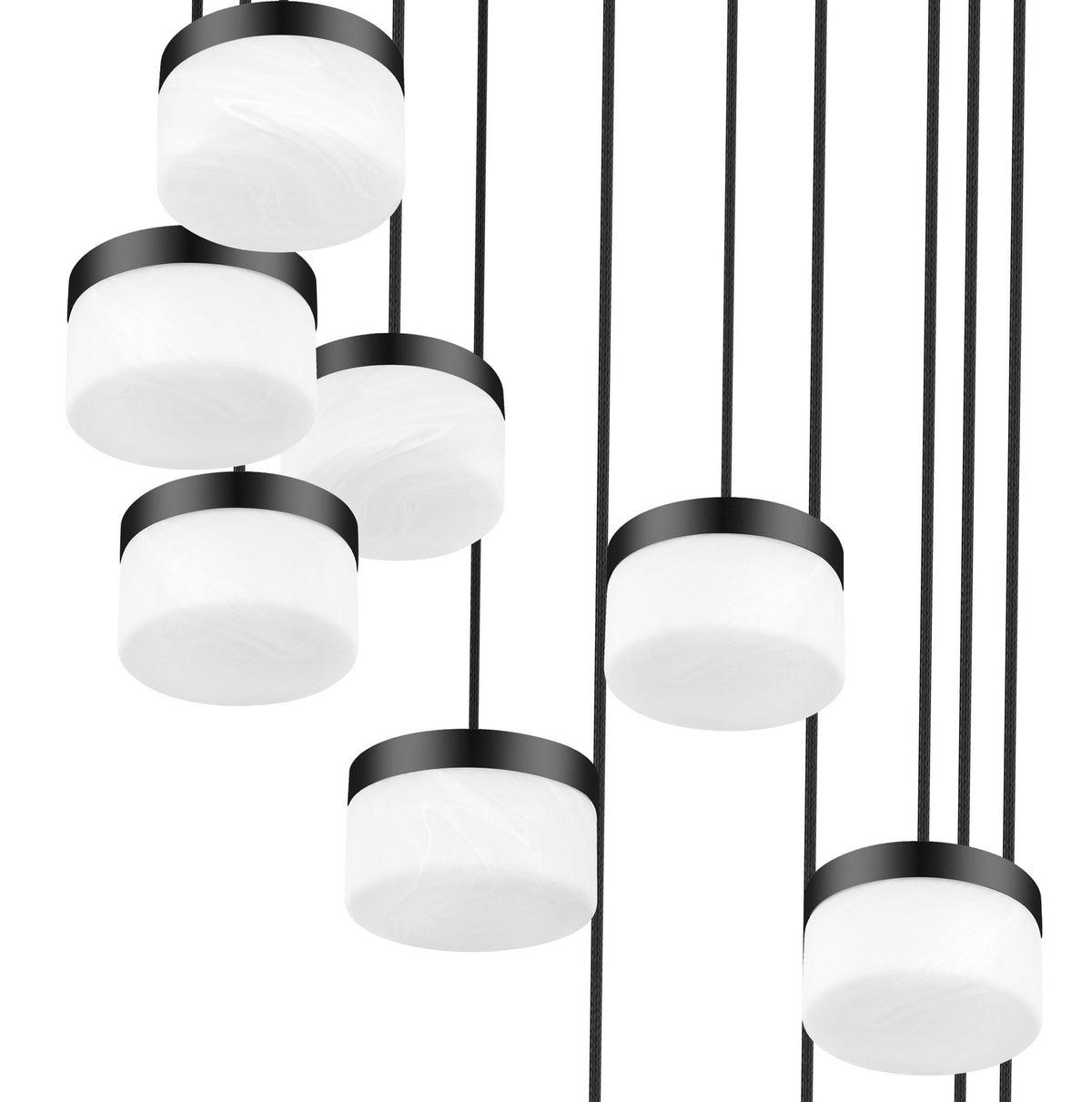 Z-Lite - 827P6-11R-MB-LED - LED Chandelier - Renaud - Matte Black