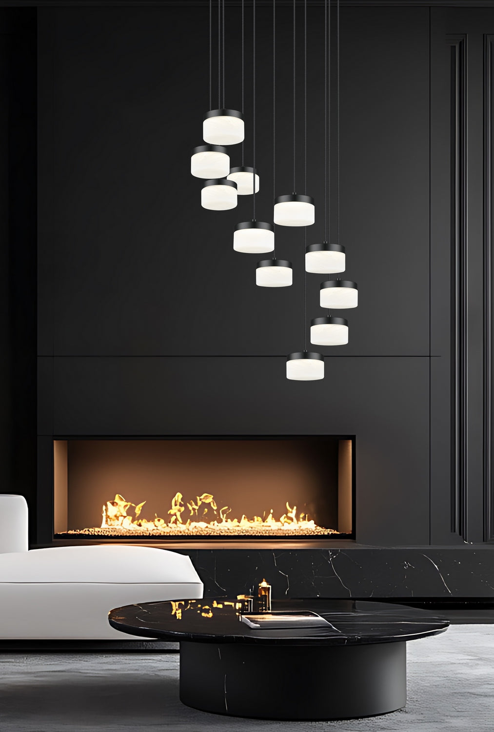 Z-Lite - 827P6-11R-MB-LED - LED Chandelier - Renaud - Matte Black