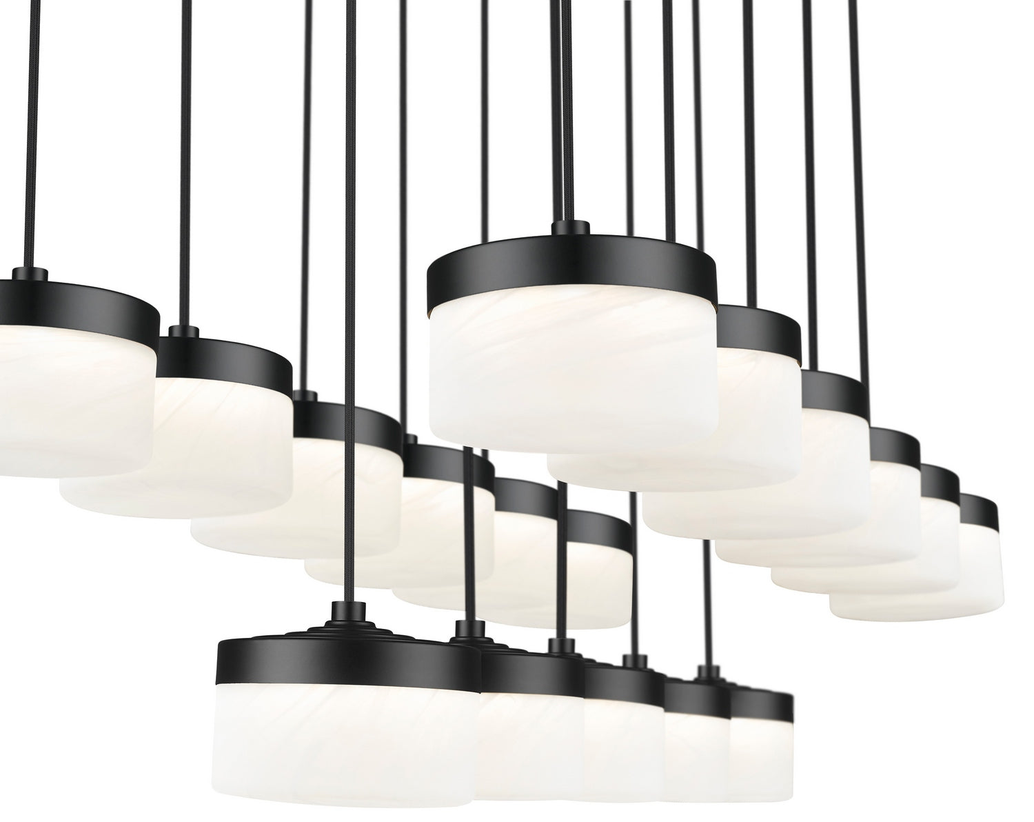 Z-Lite - 827P6-17L-MB-LED - LED Linear Chandelier - Renaud - Matte Black
