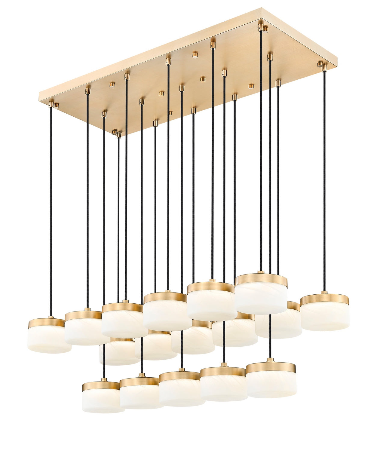 Z-Lite - 827P6-17L-MGLD-LED - LED Linear Chandelier - Renaud - Modern Gold