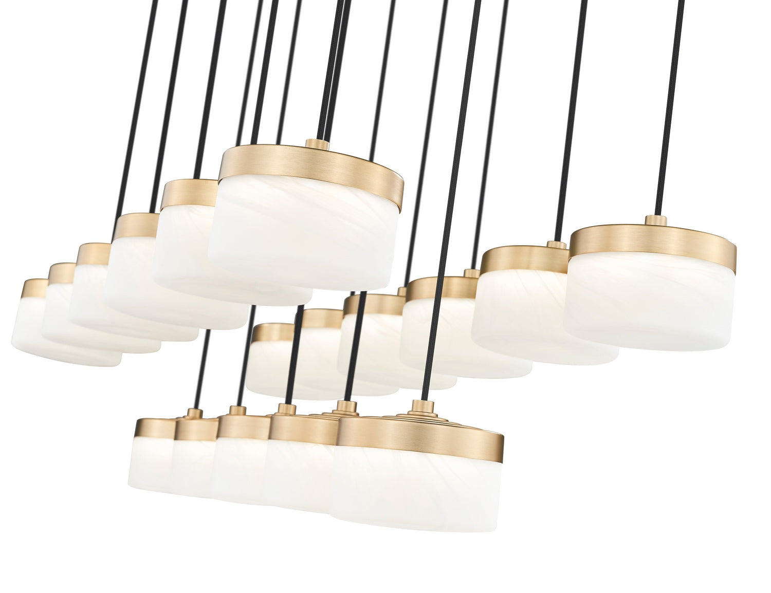 Z-Lite - 827P6-17L-MGLD-LED - LED Linear Chandelier - Renaud - Modern Gold
