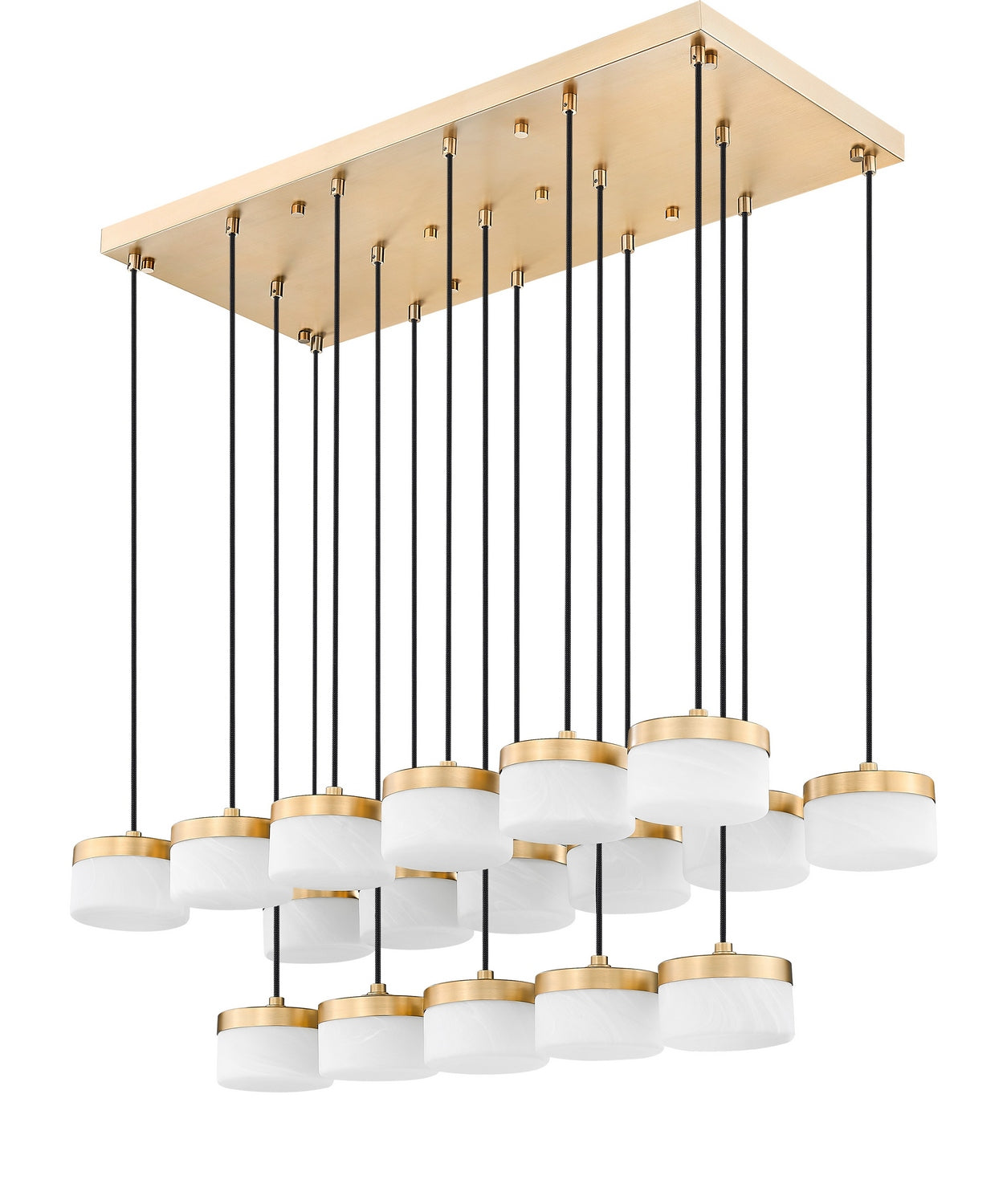 Z-Lite - 827P6-17L-MGLD-LED - LED Linear Chandelier - Renaud - Modern Gold