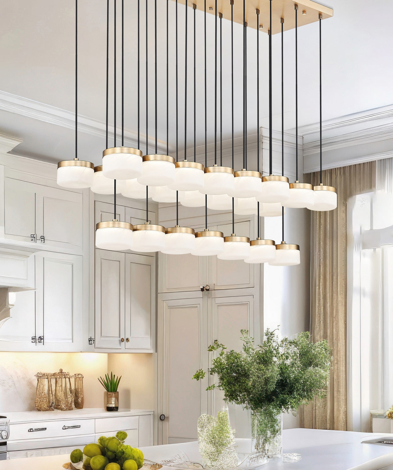 Z-Lite - 827P6-23L-MGLD-LED - LED Linear Chandelier - Renaud - Modern Gold