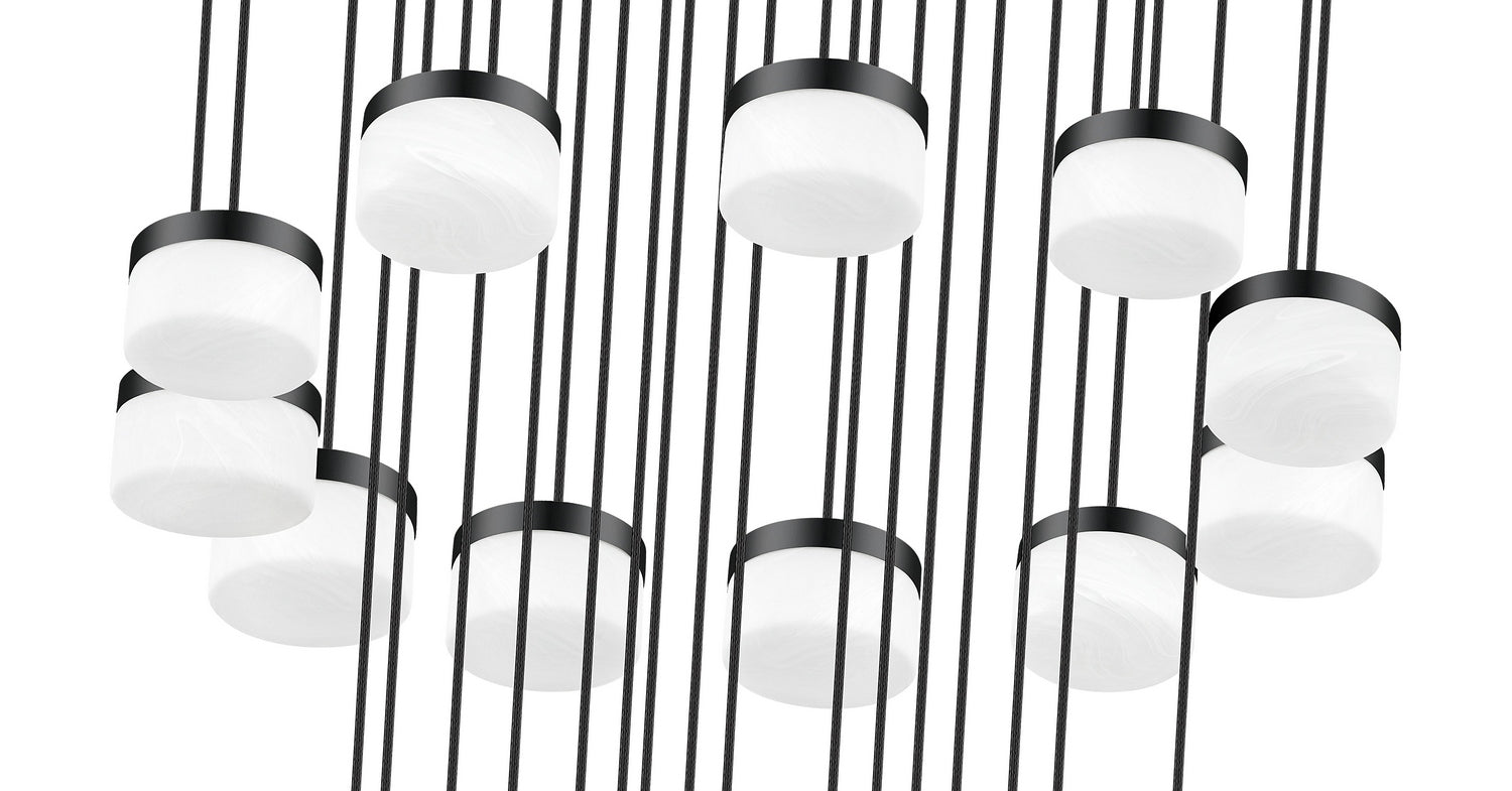 Z-Lite - 827P6-27R-MB-LED - LED Chandelier - Renaud - Matte Black