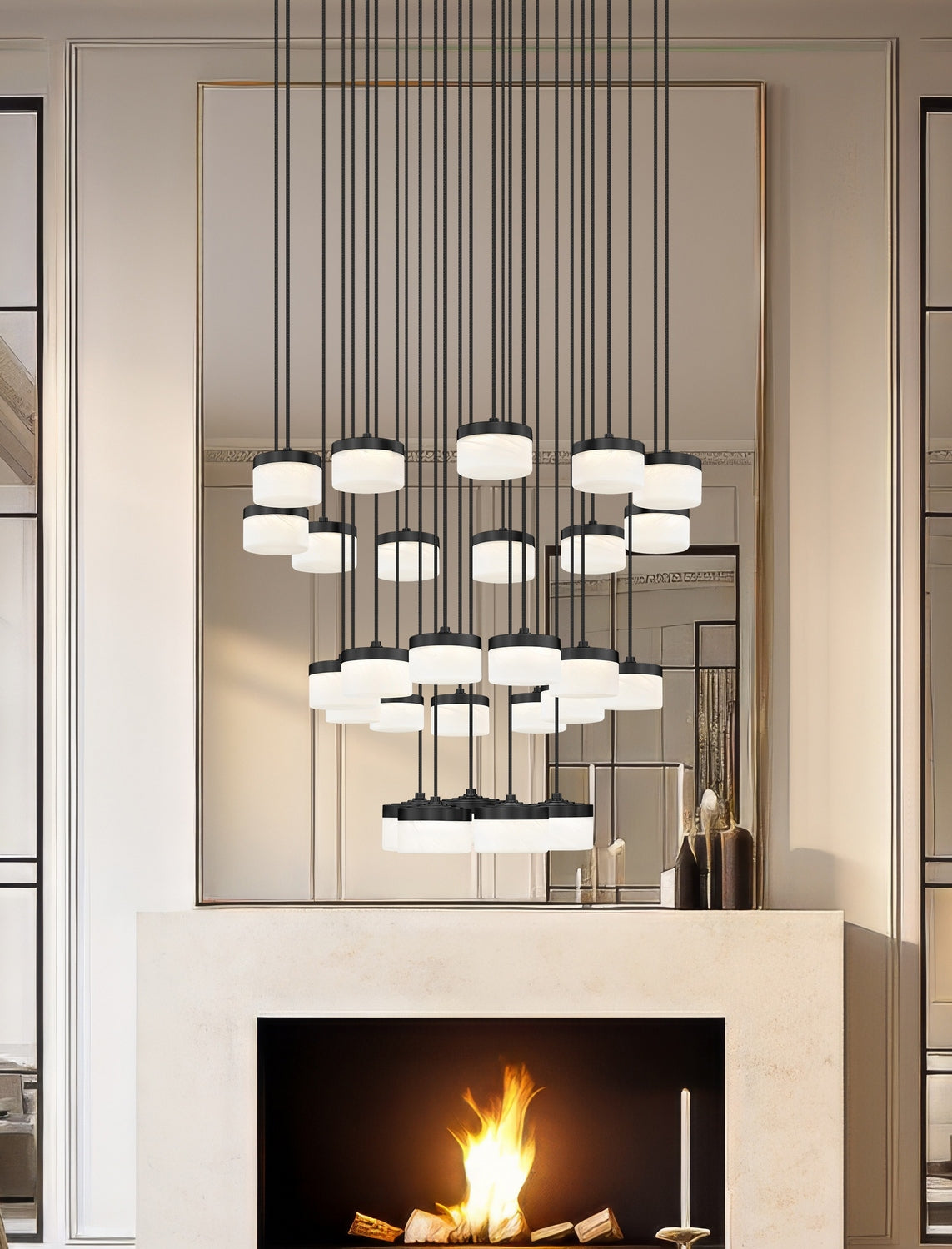 Z-Lite - 827P6-27R-MB-LED - LED Chandelier - Renaud - Matte Black