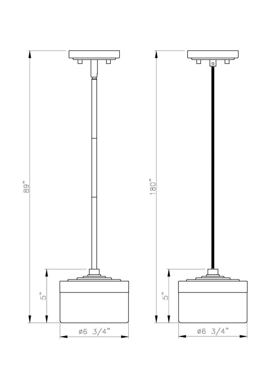 Z-Lite - 827P6-MGLD-LED - LED Pendant - Renaud - Modern Gold