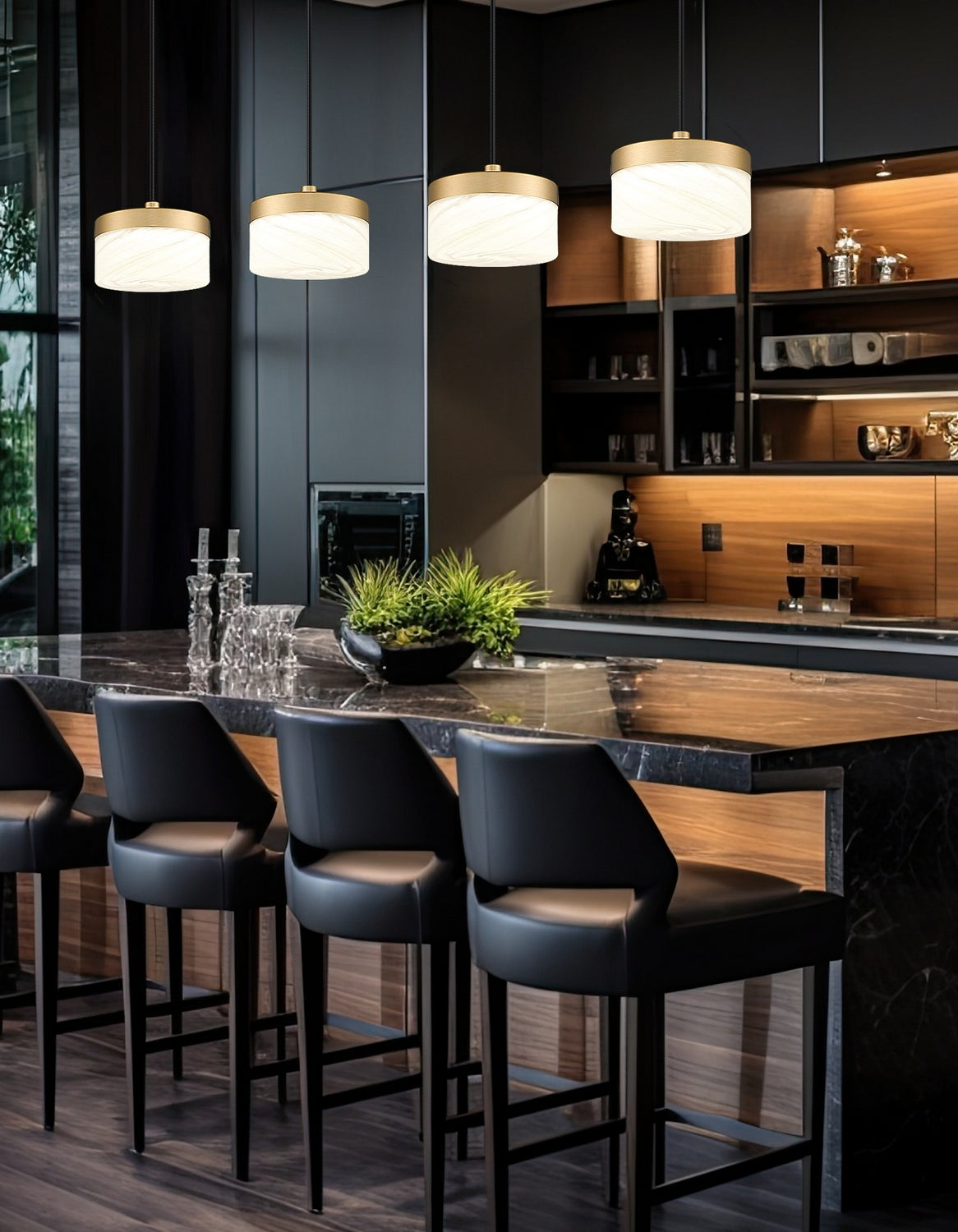 Z-Lite - 827P6-MGLD-LED - LED Pendant - Renaud - Modern Gold