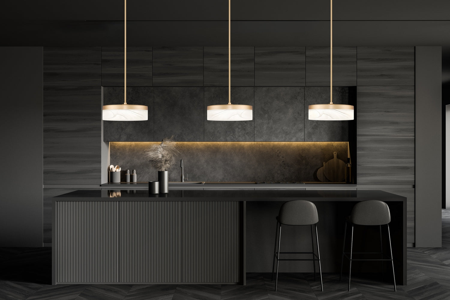 Z-Lite - 827P9-MGLD-LED - LED Pendant - Renaud - Modern Gold