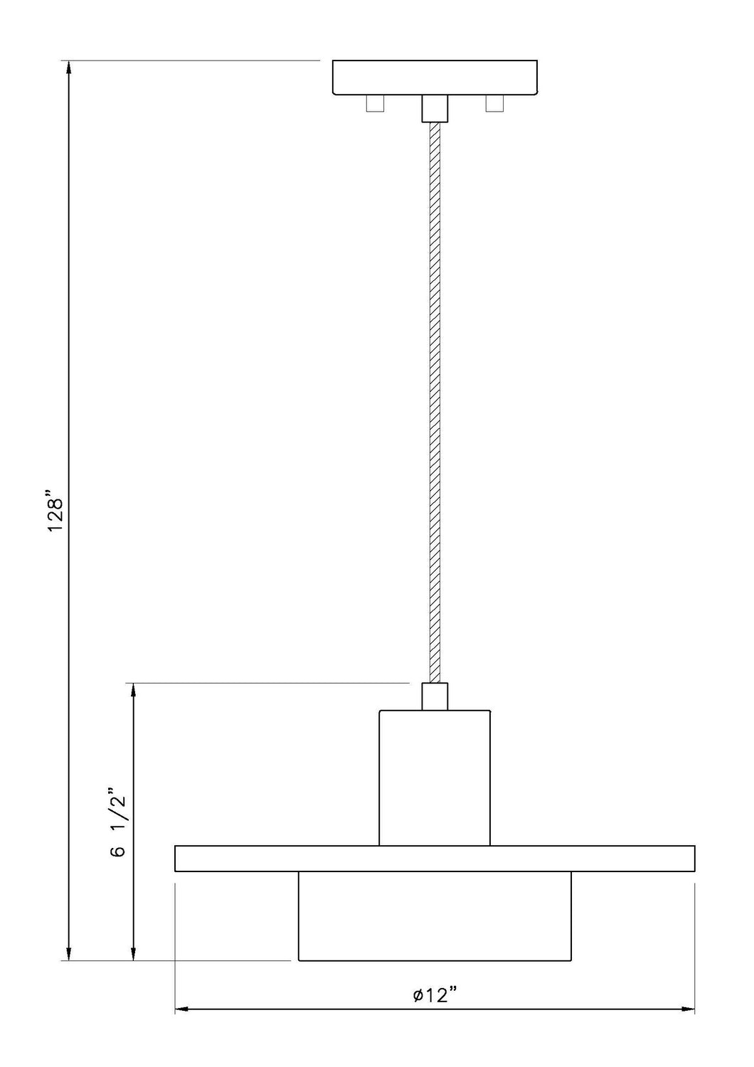 Z-Lite - 829P12-BN-LED - LED Pendant - Ludo - Brushed Nickel