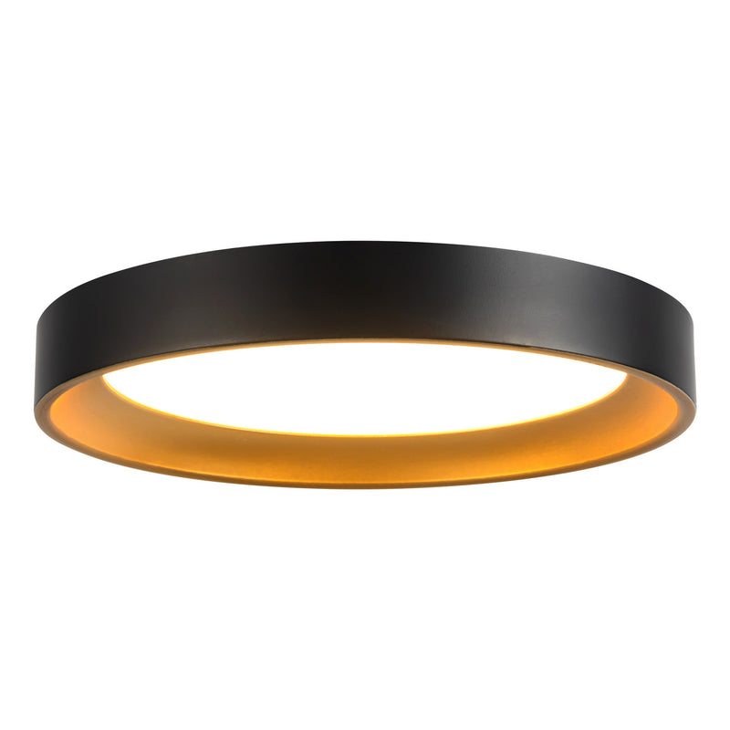 Kuzco Lighting - FM0702609BKGD - LED Flush Mount - Nix - Black/Gold